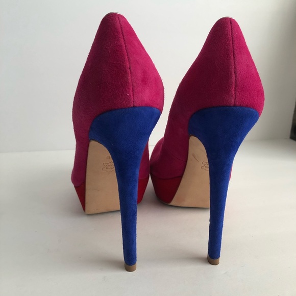 Footcandy colorblock suede pumps - Picture 7 of 13